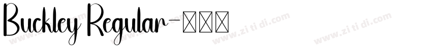 Buckley Regular字体转换 Buckley Regular字体转换